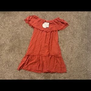 NWT UmGee Guava Frayed Hem Dress